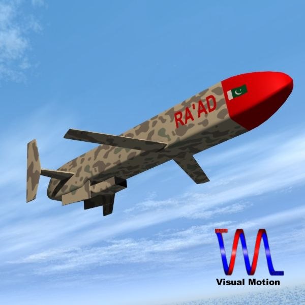 modelo 3d Pakistán Hatf-VIII 