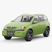 SsangYong Kyron 2006 lowpoly
