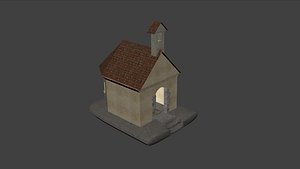 chapel walkable 3d 3ds