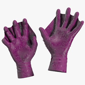 Power Swimming Gloves Rigged