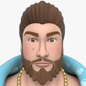 3D 3D Cartoon Character Gangster FRANK model