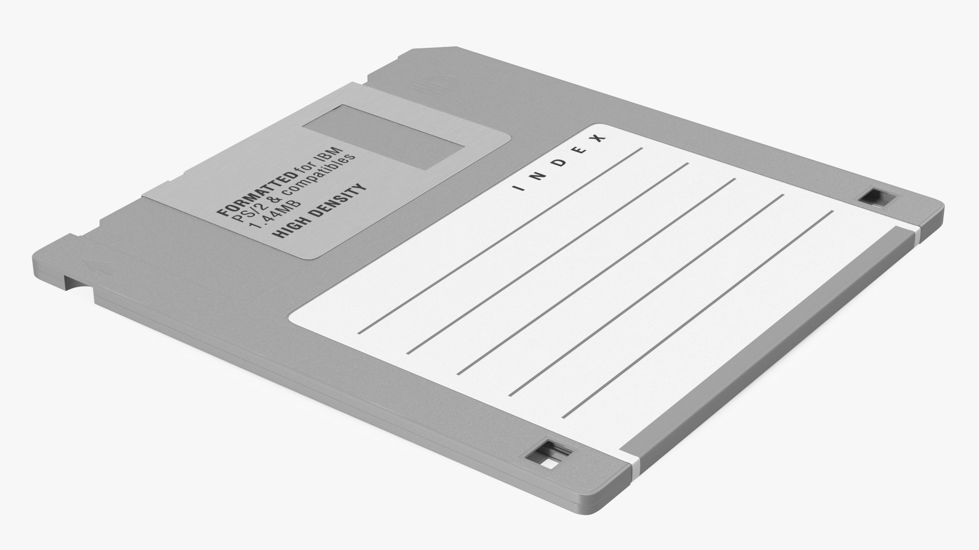 High Density Floppy Disk 3D model preview