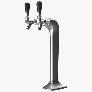 double tap draft beer 3D model