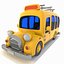 minibus bus toon 3ds