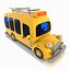 minibus bus toon 3ds