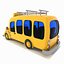 minibus bus toon 3ds