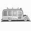 minibus bus toon 3ds