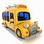 minibus bus toon 3ds