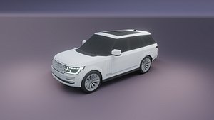 Range Rover 2020 low poly
