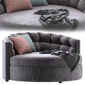 3D love seat music hall model
