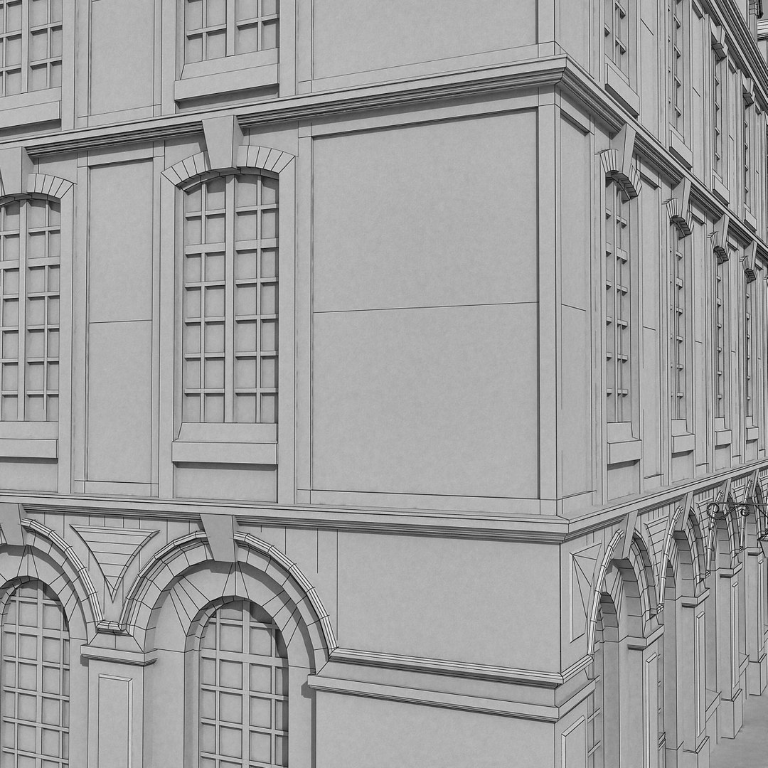 3d Model European Building Europe