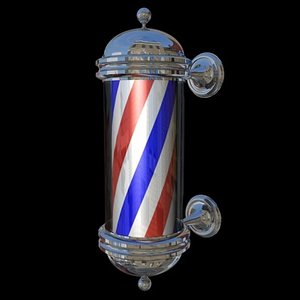 barber pole 3d model