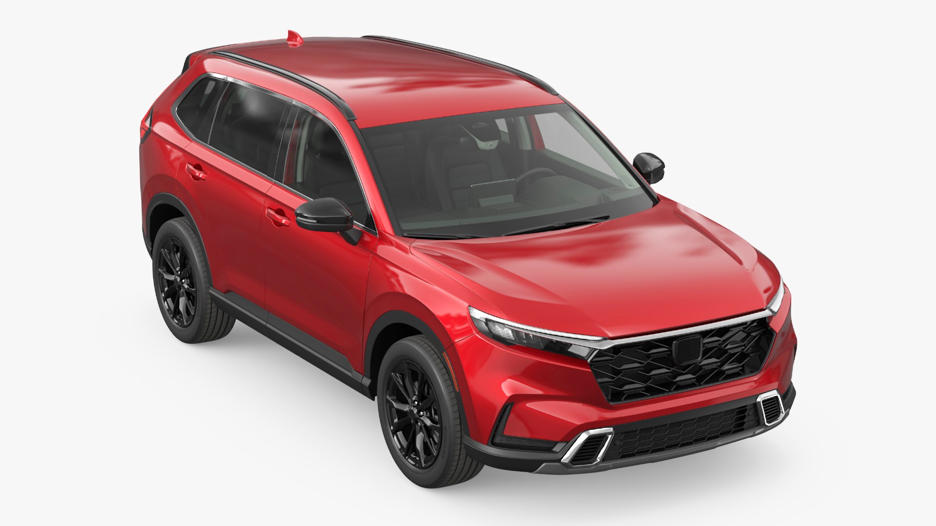 Urban SUV 2025 Red 3D model preview