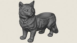 Cute Kitten Soap Holder Print Ready 3D Model