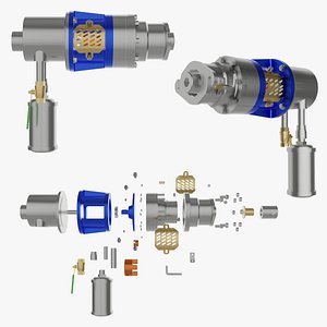 Pneumatic Valve Assembly 3D model