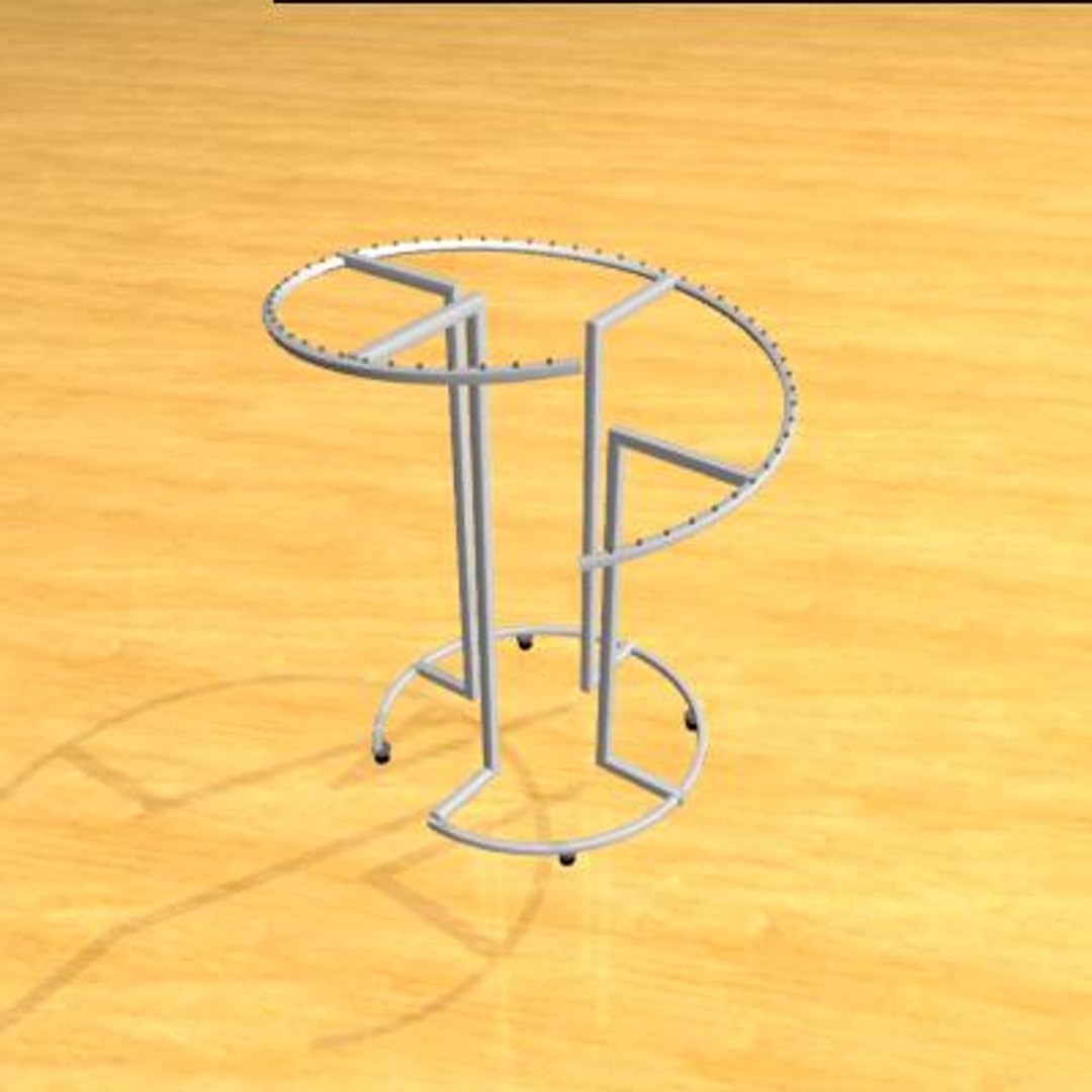Spiral Clothes Rack 3ds