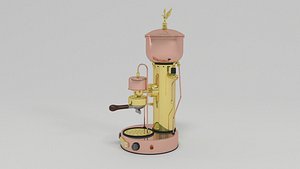 3D model coffe micro semiautomatic