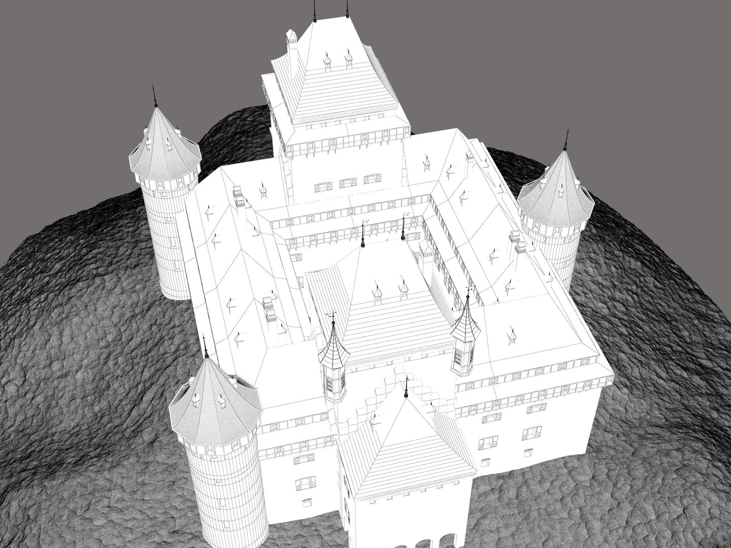 3D castle fortress architecture model - TurboSquid 1541553