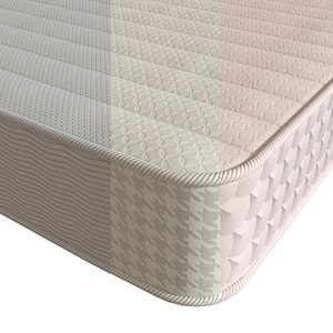 3D Queen Contour mattress model