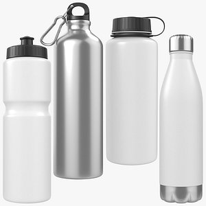 3D Water Bottles PBR
