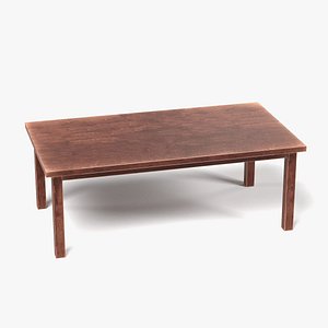 wooden table 3d model