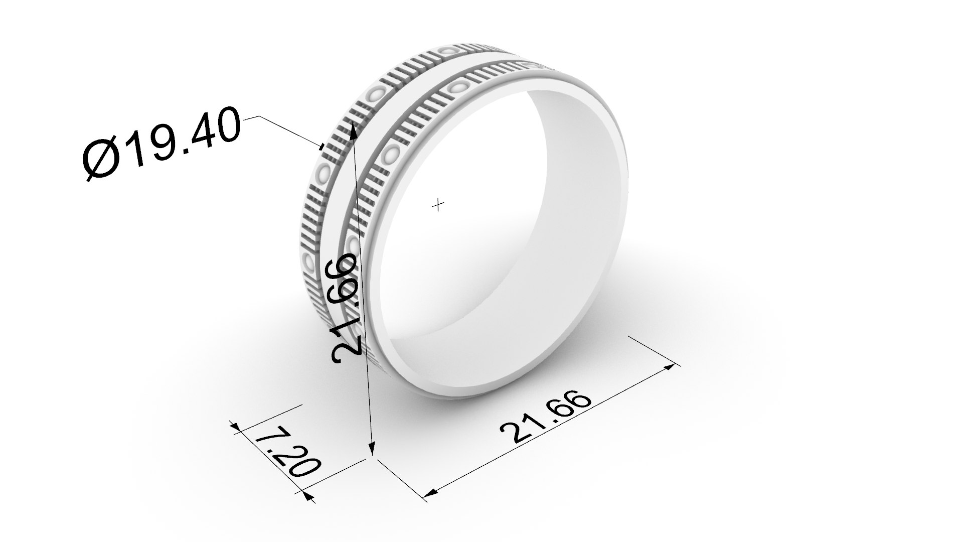 3D Intricate Geometric Inlay Ring JDBCo - TurboSquid 2341490