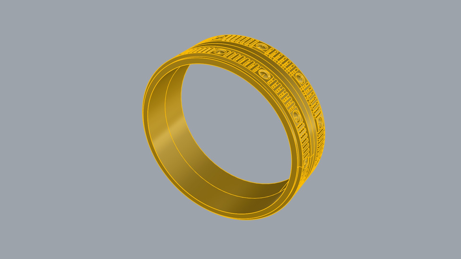 3D Intricate Geometric Inlay Ring JDBCo - TurboSquid 2341490