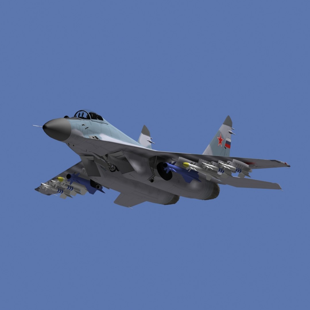 3d mig-29m fighter jet model