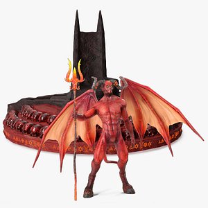 Devil Fur Rigged and His Throne Collection