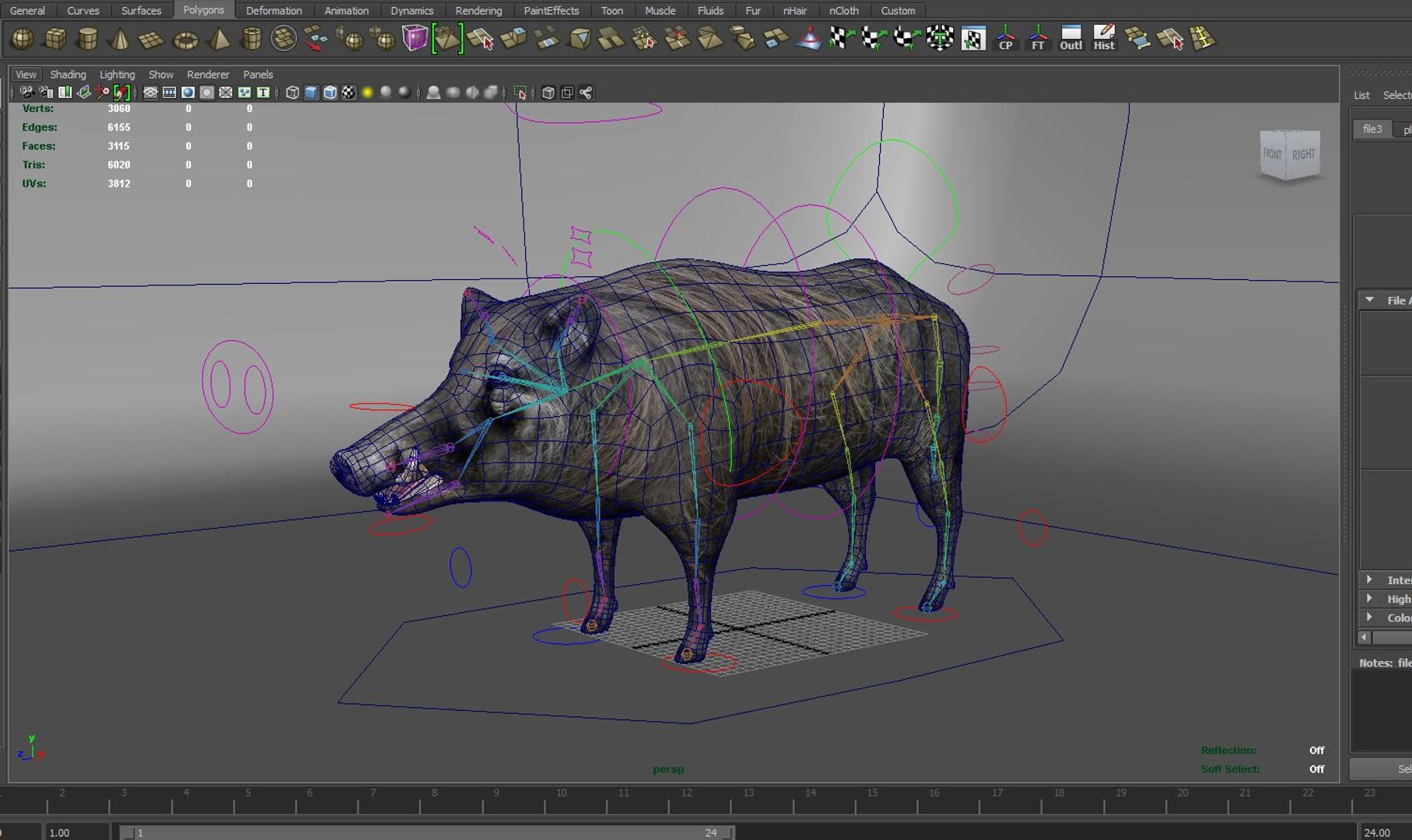 3D Wild Boar Rigged Animation Model - TurboSquid 1253289