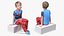 Sitting Child Boy Home Style