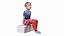 Sitting Child Boy Home Style
