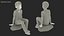 Sitting Child Boy Home Style