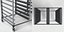 3D double canteen tray trolley
