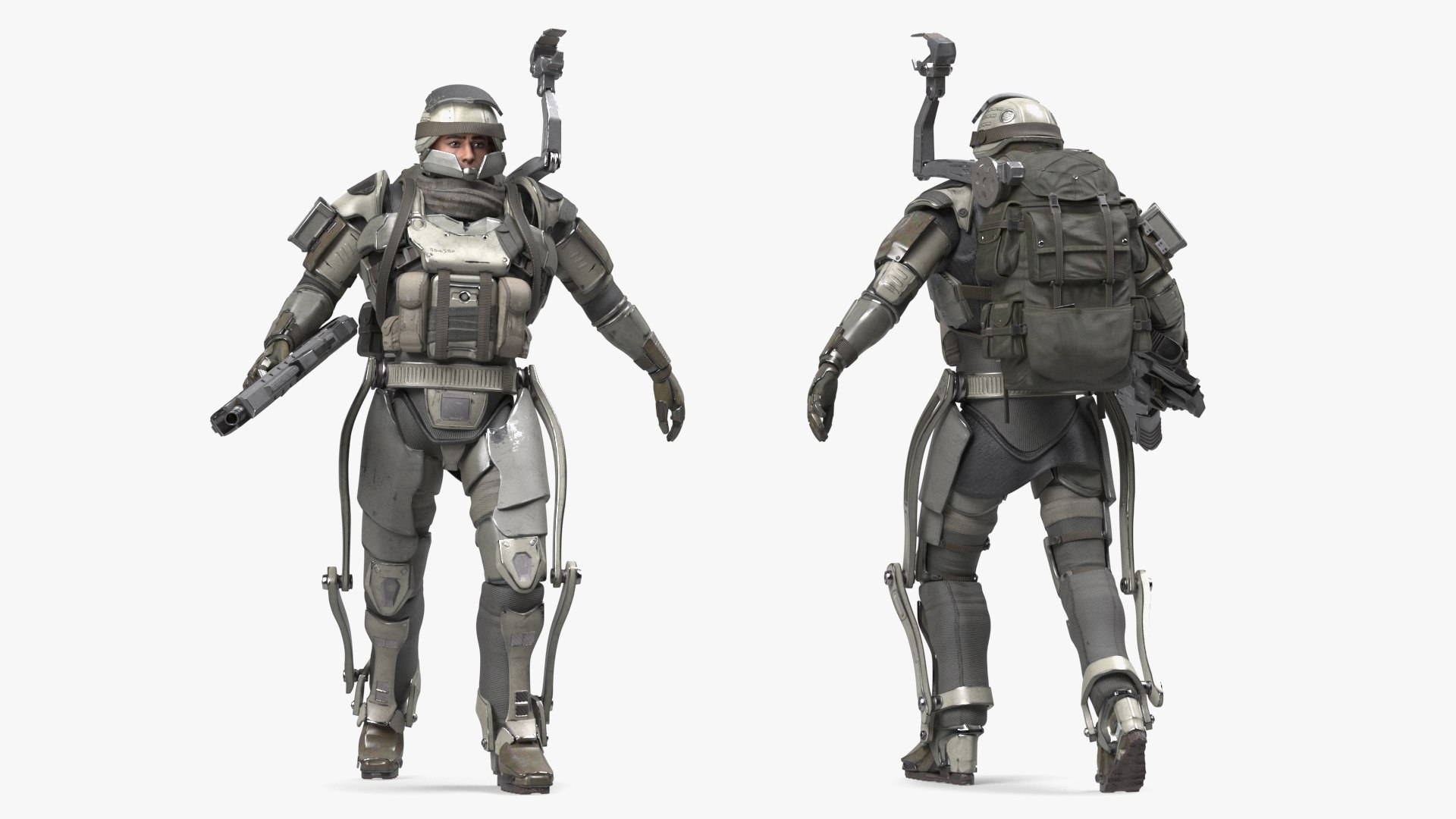 3D Future Soldier Walking Pose - TurboSquid 2161945