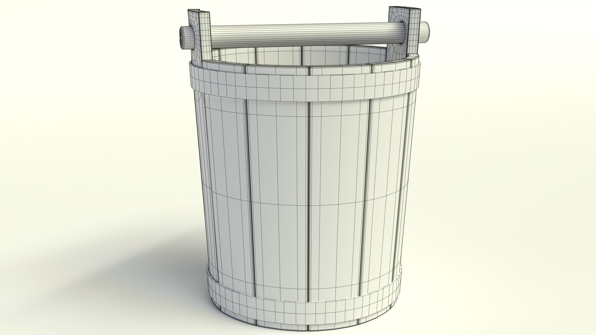 3D Wooden Bucket Model - TurboSquid 2285903