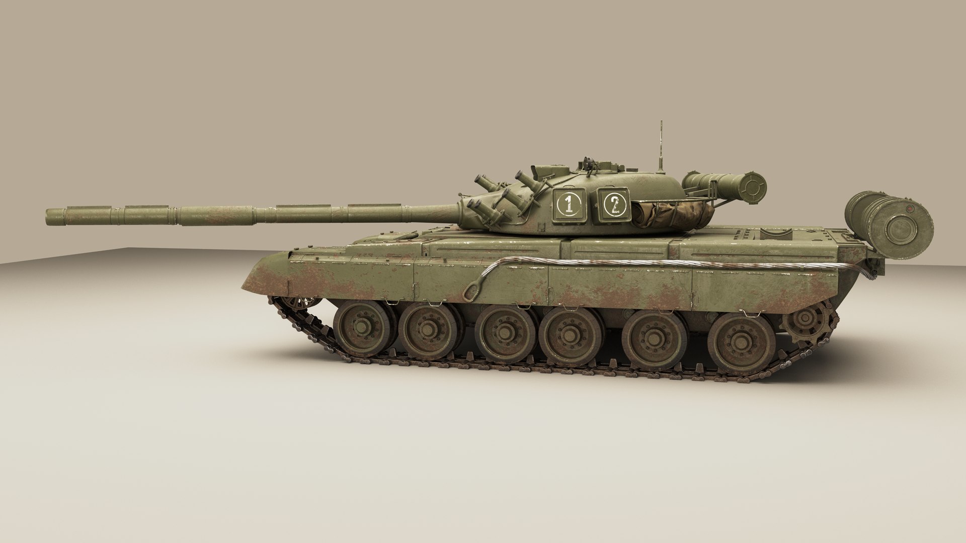 T-80 Tank 3D Model - TurboSquid 1478115