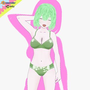 Hot Anime Girl in Swimsuit