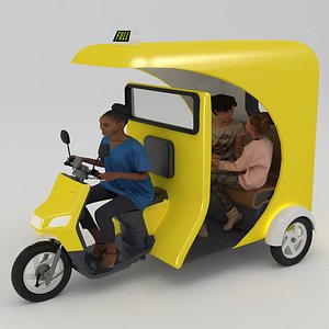 Tuk Tuk Taxi 3D model