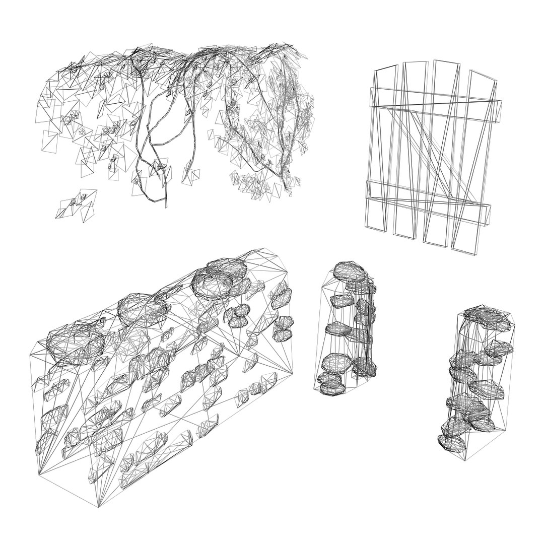 Lightwave Stone Wall Vines