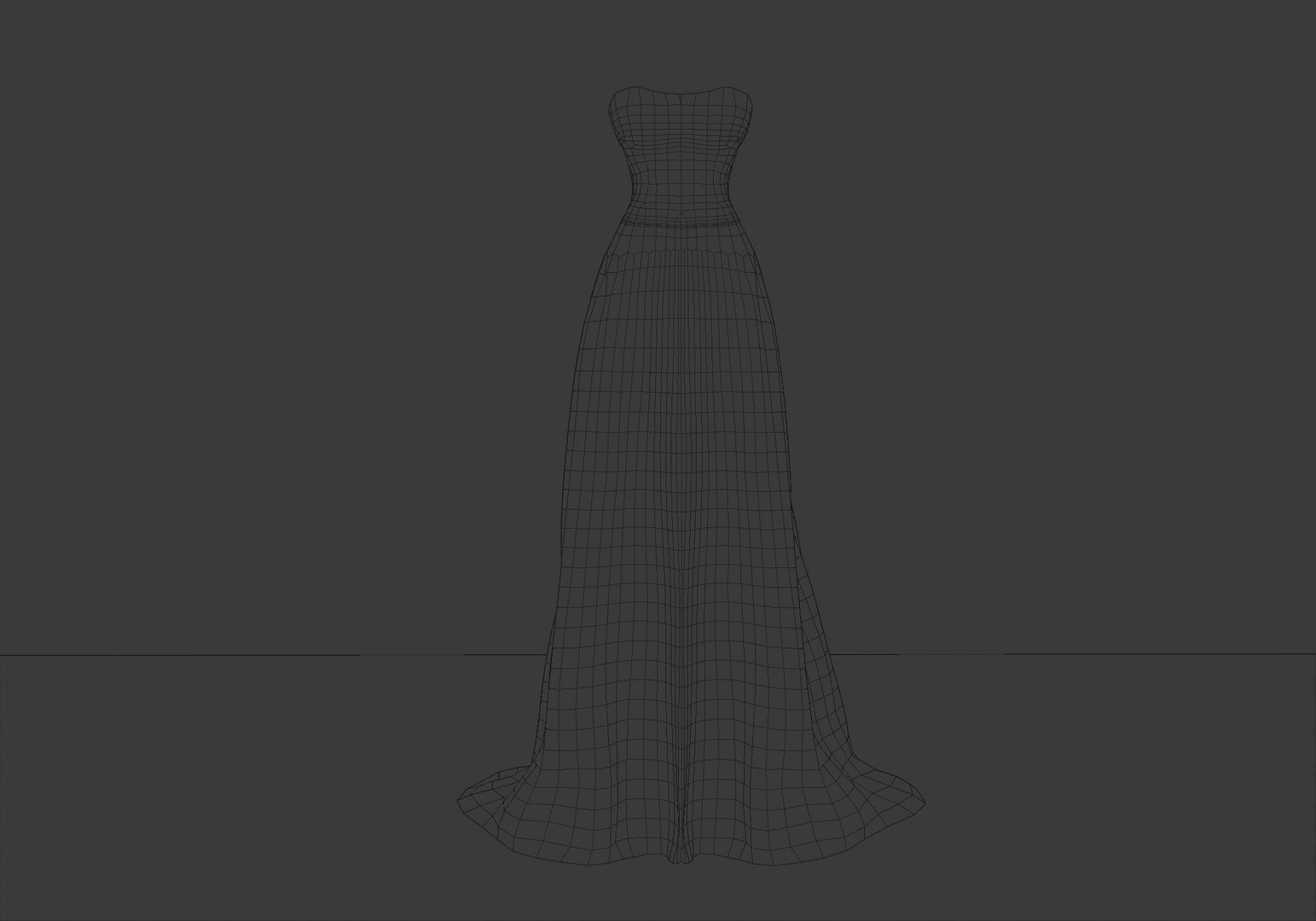 Pink long glittery dress 3D model - TurboSquid 1887632