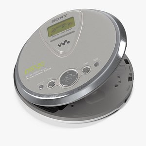 Sony Portable Disc Player Open 3D model