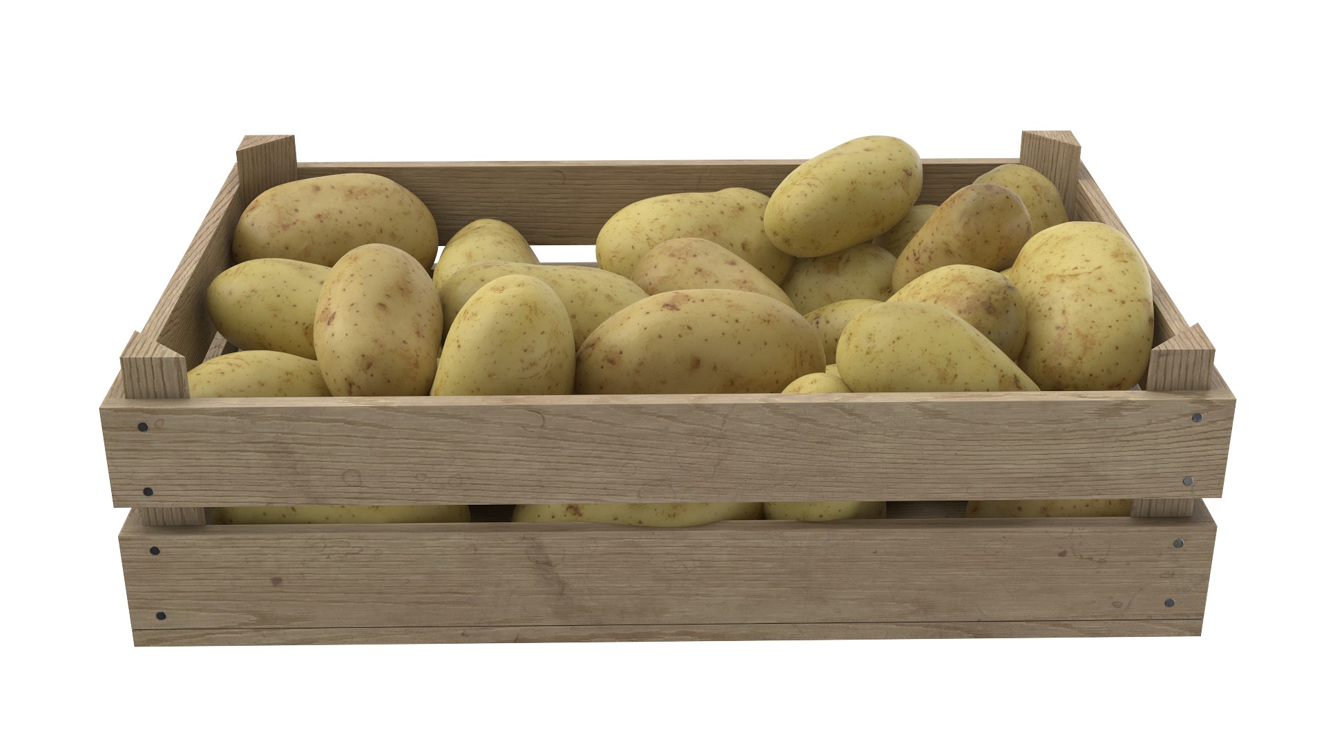 Potato Crate 3D - TurboSquid 1912021