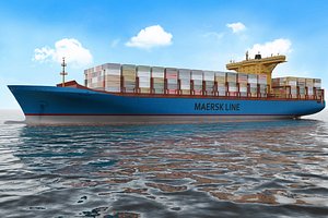 container ship 3D model