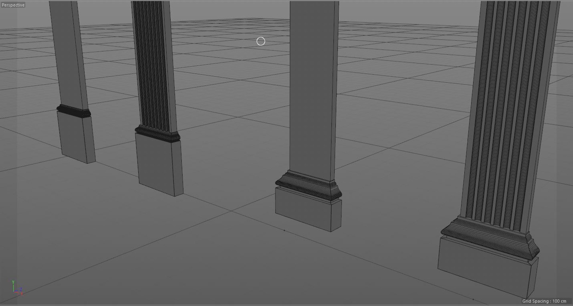 Column Architecture Model - TurboSquid 1474696