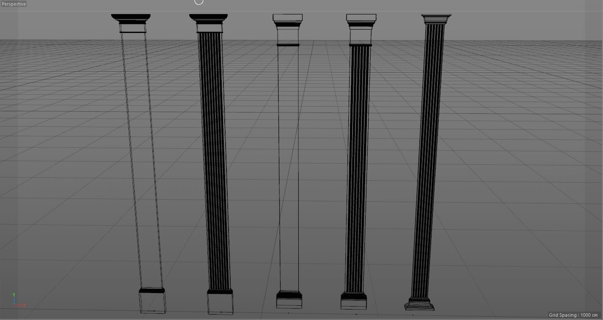 Column Architecture Model - TurboSquid 1474696