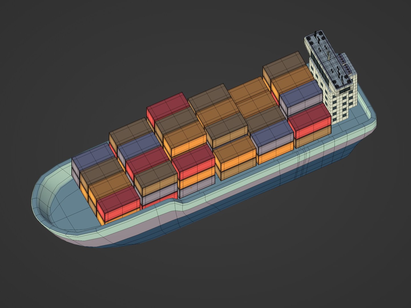 3D Cargo Ship Model - TurboSquid 1850343