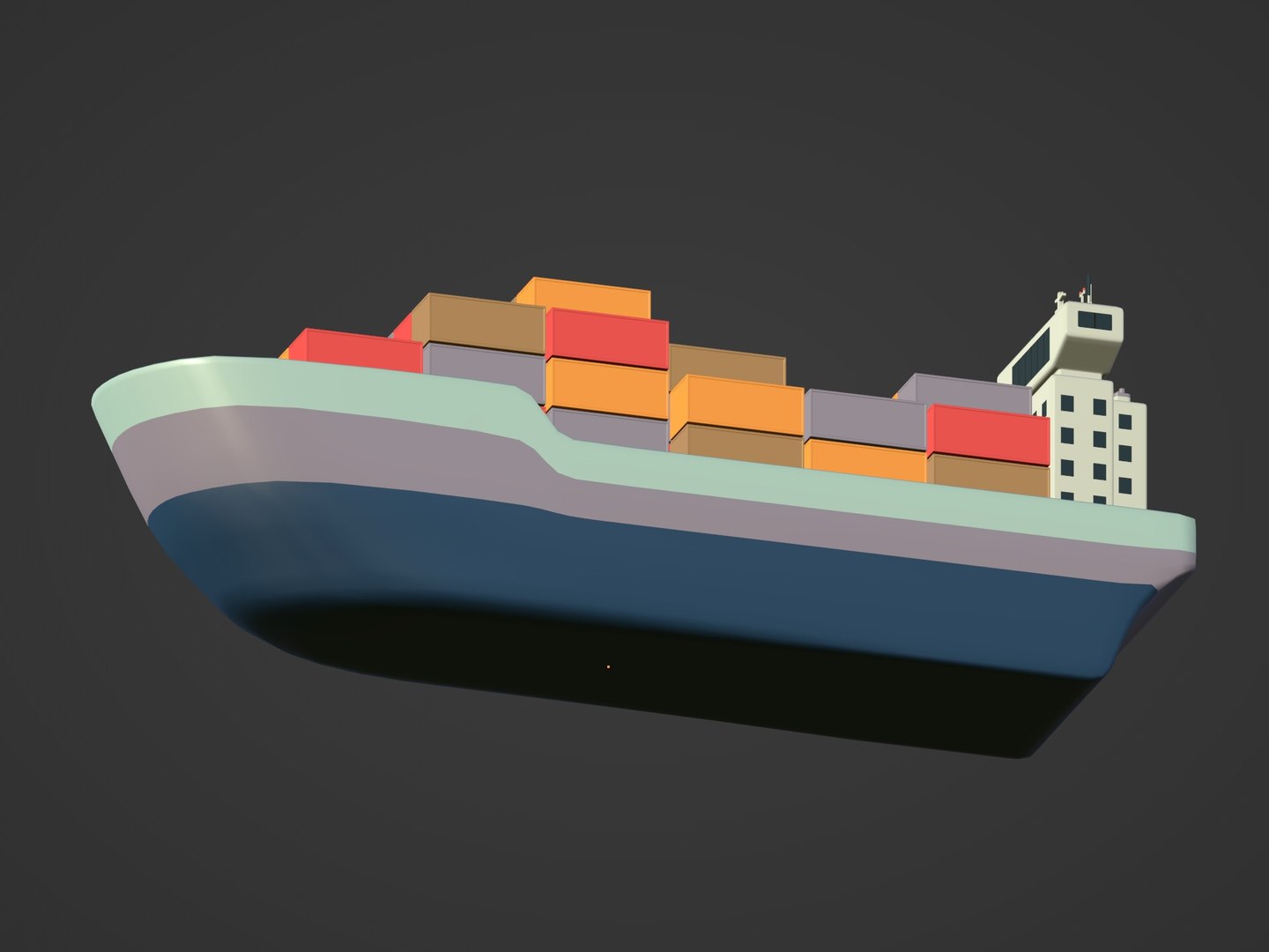 3D Cargo Ship Model - TurboSquid 1850343