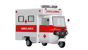 tricycle Ambulance 3D model