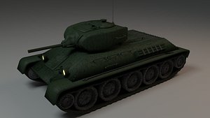 3d model t-34-stz soviet tank